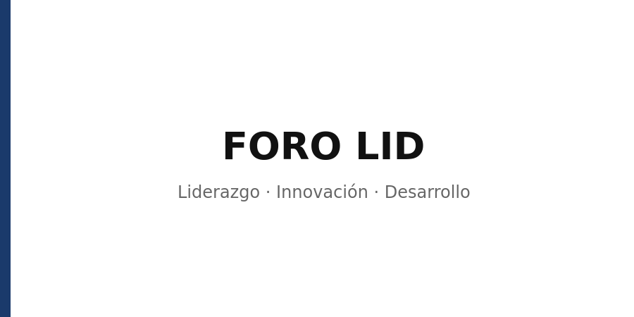 Logo IV Foro LID — Liderazgo Innovación Desarrollo